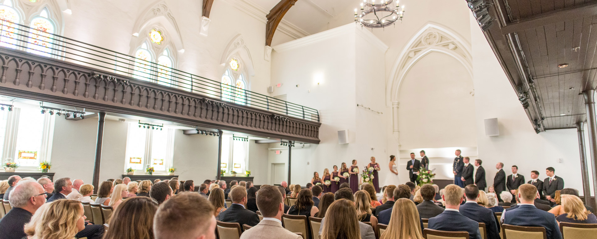 wedding ceremony in The Assembly at The Transept