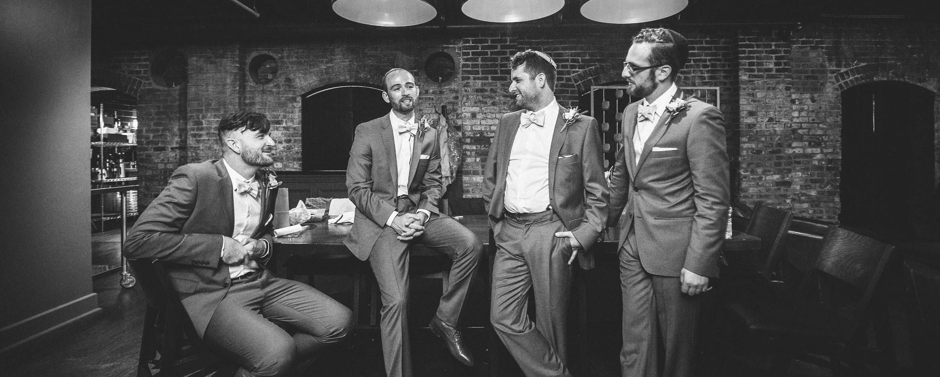 Groomsman using the Agreeing Room as the Groom's Room