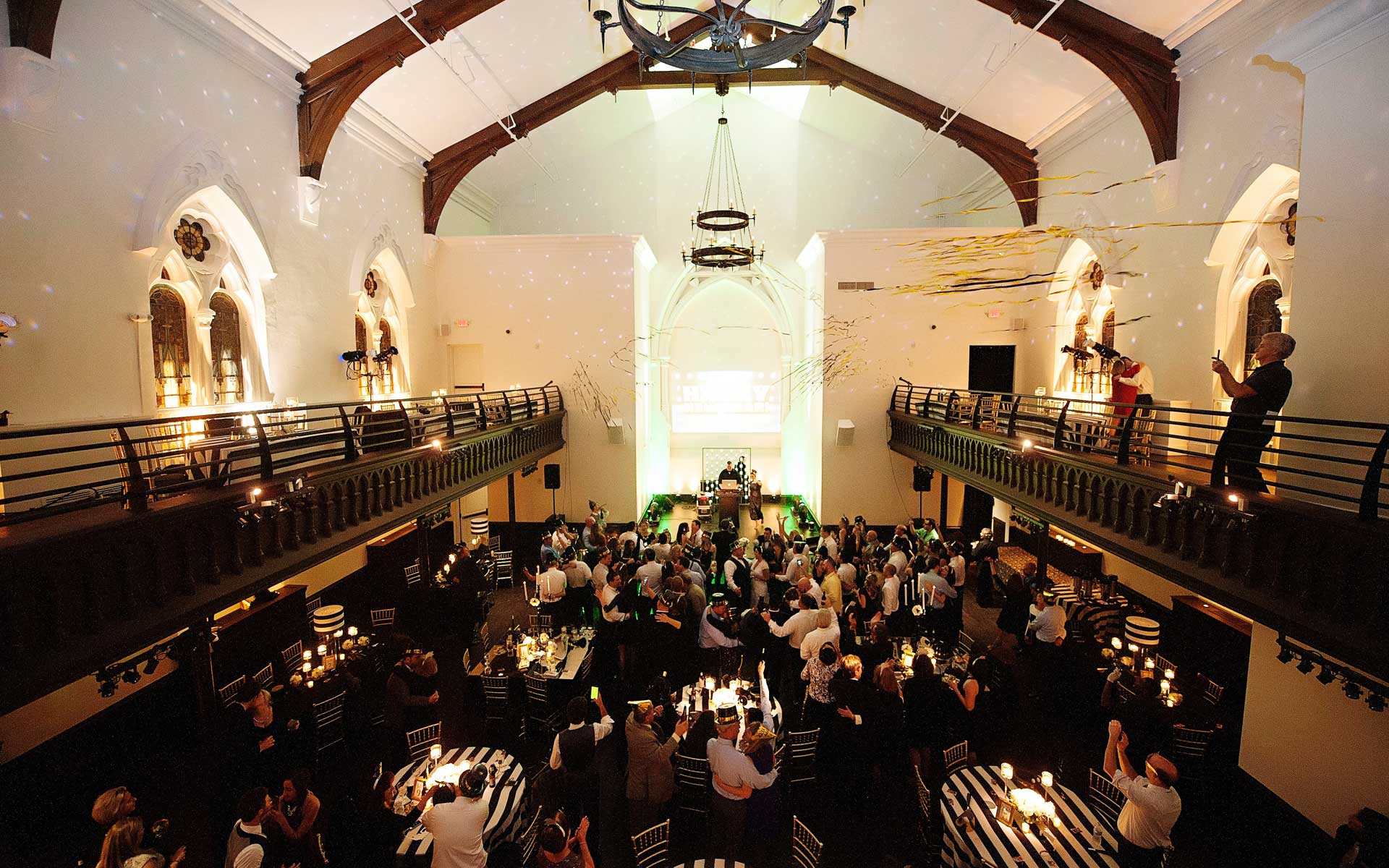 Wedding reception in the Assembly at The Transept